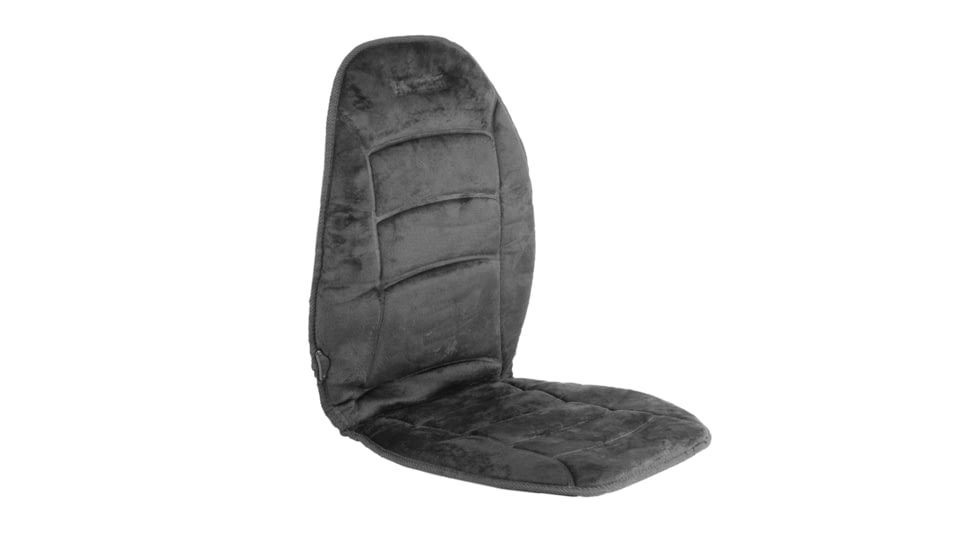 Wagan Tech 12-Volt Deluxe Velour Heated Seat Cushion, Black, One Size, IN9448