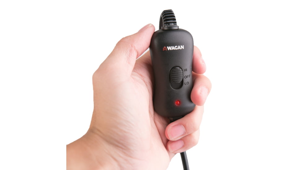 Wagan Tech 12-Volt Deluxe Velour Heated Seat Cushion, Black, One Size, IN9448