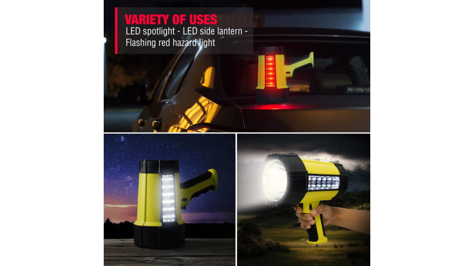 Wagan Tech Brite-Nite 2 Million LED Spotlight Lantern Li-Ion, Yellow, One Size, EL2484