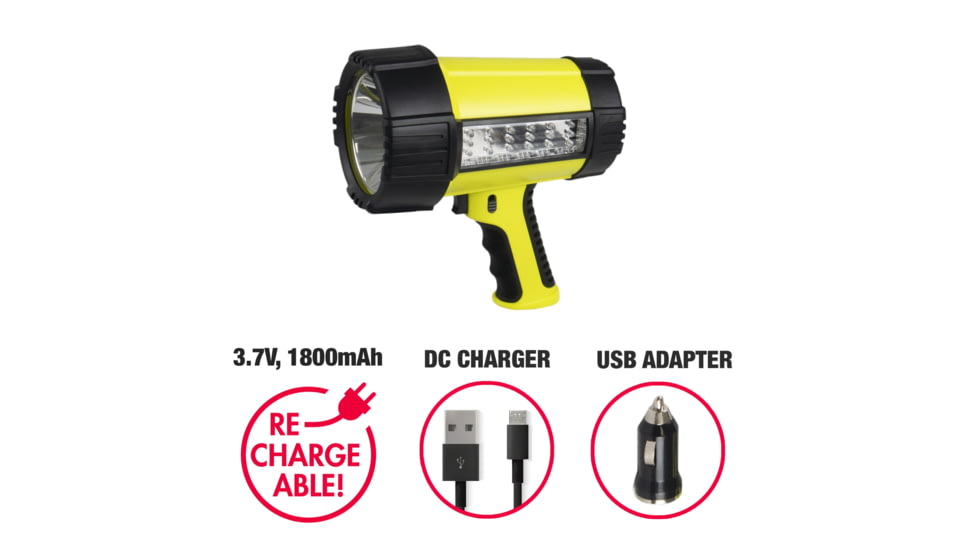 Wagan Tech Brite-Nite 2 Million LED Spotlight Lantern Li-Ion, Yellow, One Size, EL2484