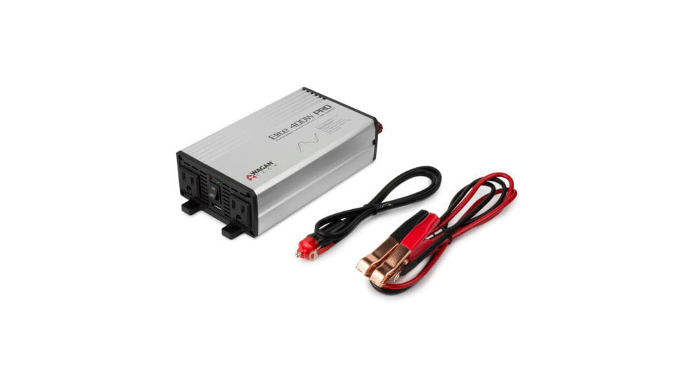 Wagan Tech Elite PRO Pure Sine Wave Inverter, 400W, Silver, One Size, EL2610