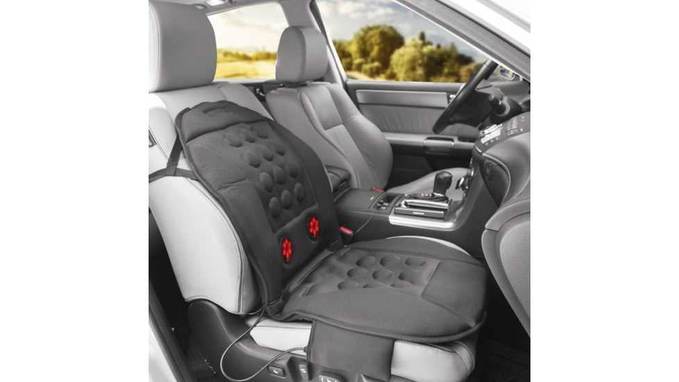 Wagan Tech Infra-Heat Massage Magnetic Cushion, Black, One Size, IN9989