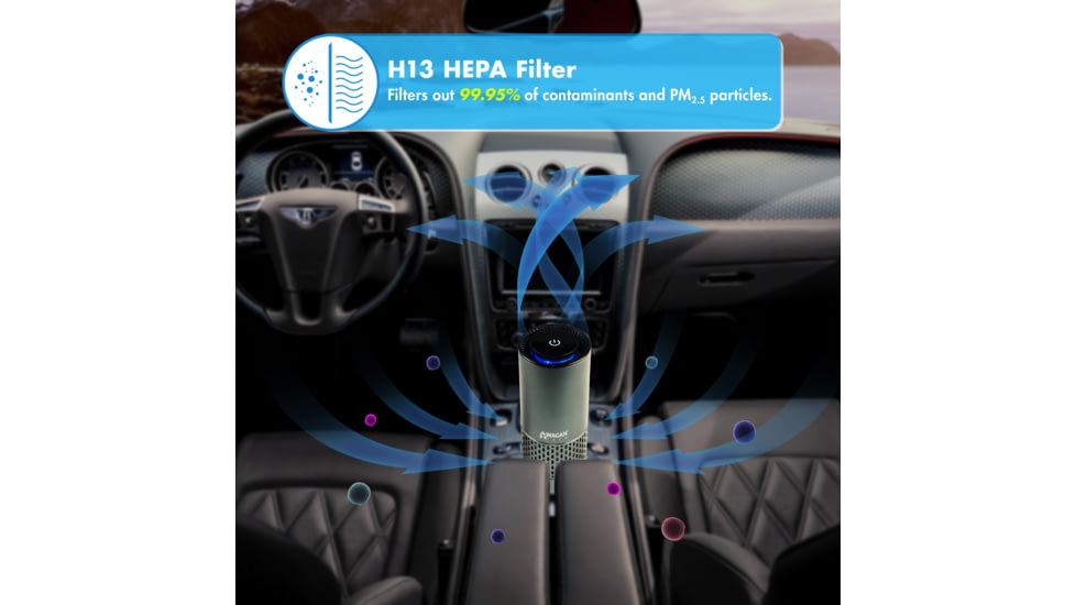 Wagan USB Air Purifier, Gray, One Size, EL2871