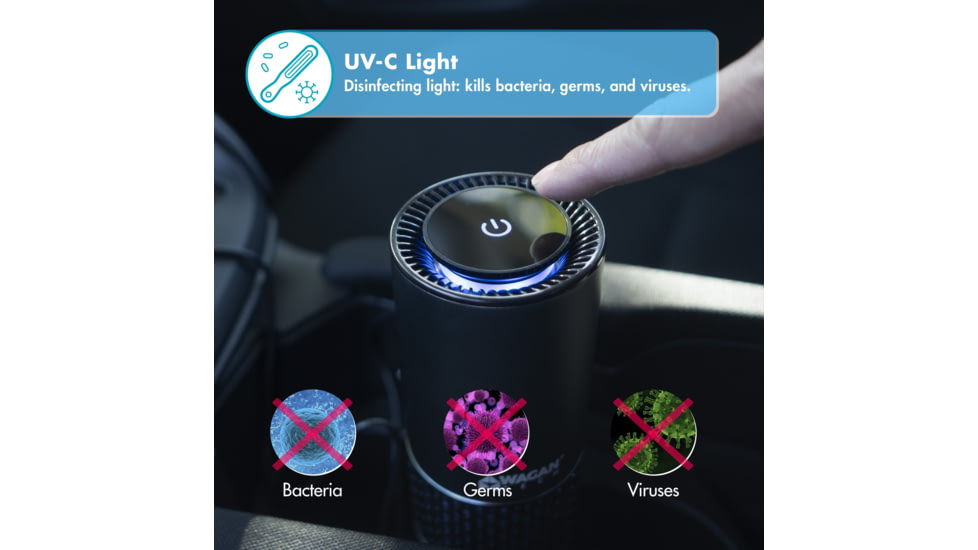 Wagan USB Air Purifier, Gray, One Size, EL2871