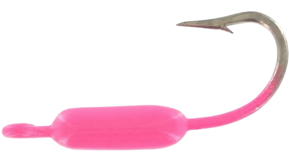 Wahoo Fishing Products Wahoo Yellowtail Fever Jighead, 1/8 oz, Sz 1 Hook, Pink 10/Bag, WAH-YTJ18-6
