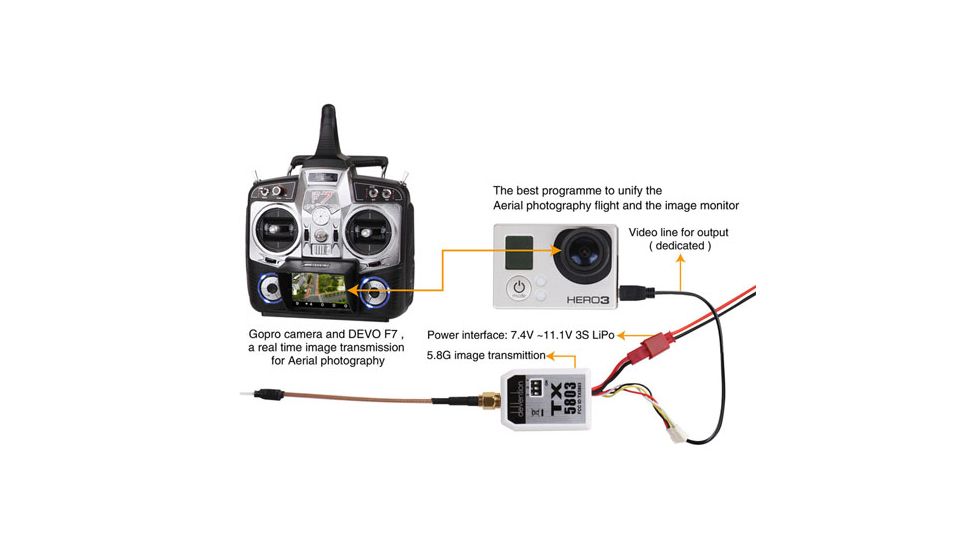 Walkera Pro FPV Aerial Photograph RTF Quadcopter w/ iLook 720p HD Camera &amp; Aluminum Carrying Case, White 61203