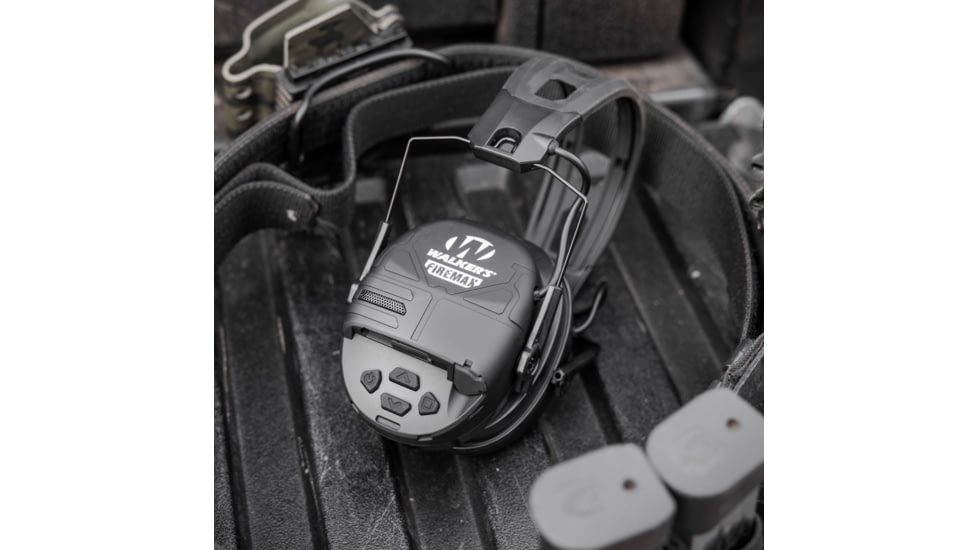 Walkers Digital Muff Firemax Rechargeable Black