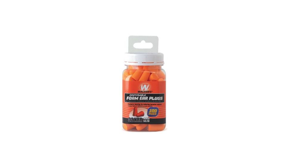 DEMO Walkers Foam Ear Plug 100 Count Jar GWP-FP-50PK
