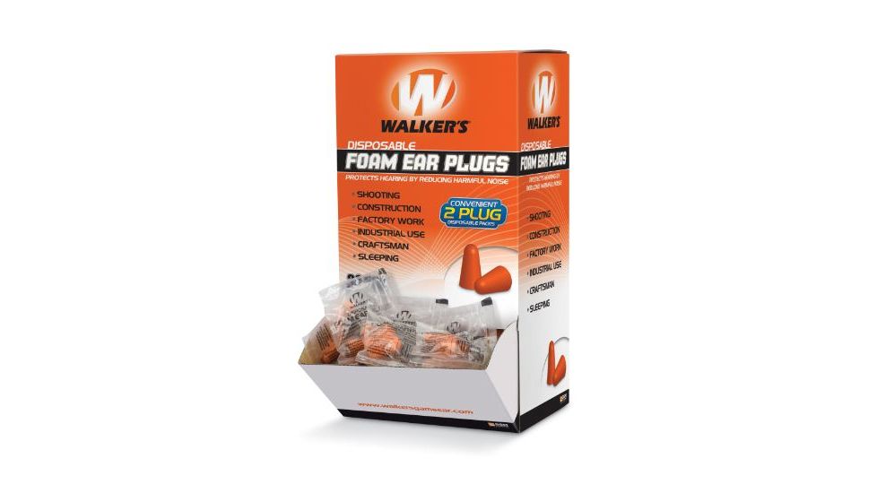 Walkers Foam Ear Plugs - 200 Pair Box GWP-FOAMPLUG200BX