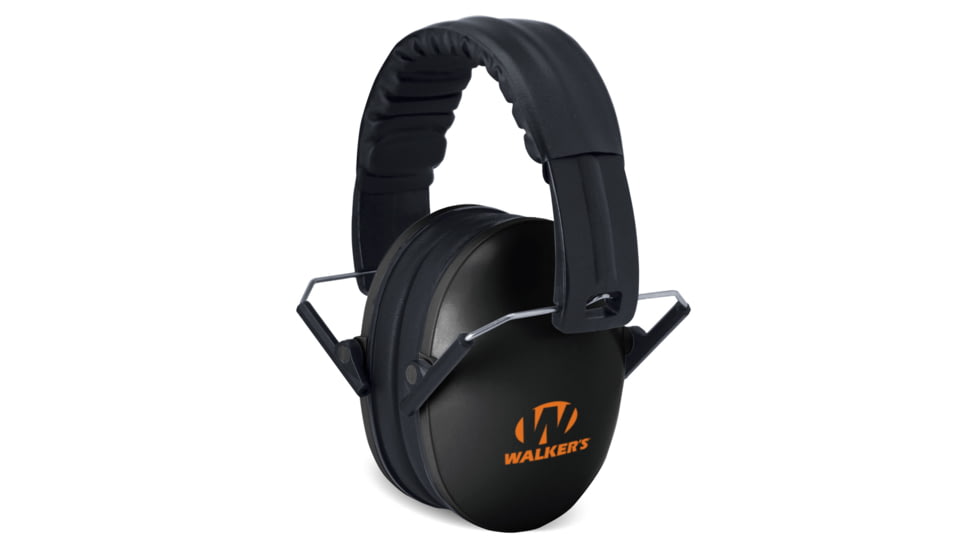 Walkers GWP-FCM-BKO Passive Folding Muff 23 DB Black/Orange