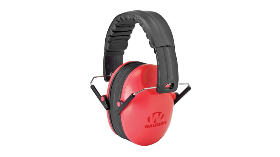 Walkers Baby &amp; Kids Passive Protection Folding Ear Muffs, 23 dB NRR, Coral, GWP-FKDM-COR