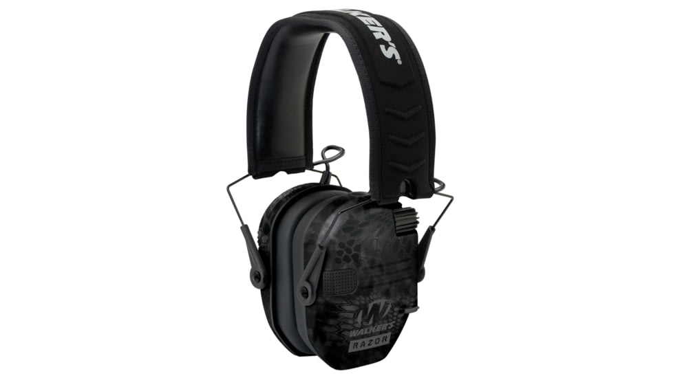 Walkers GWPRSEMYP Razor Slim Electronic Polymer 23 DB Over The Head Typhoon Camo