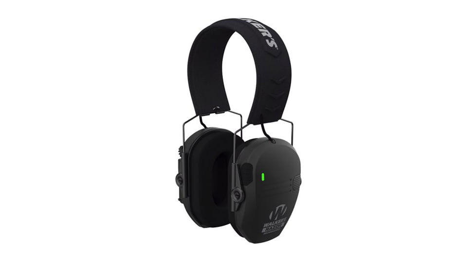 Walkers Razor Rechargeable Ear Muffs, 21 dB NRR, Black, GWP-RSEMRC