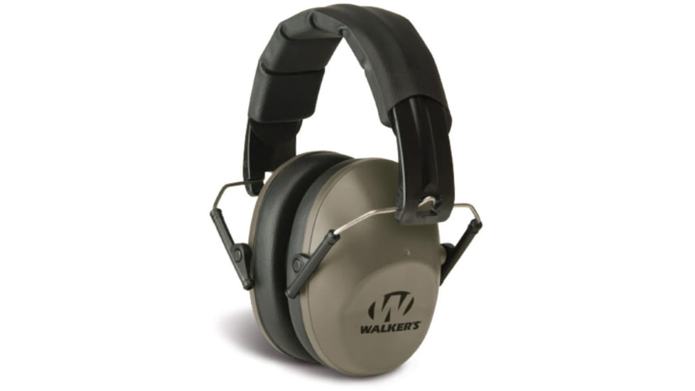 Walkers Low Profile Folding Ear Muffs, 22 dB NRR, Flat Dark Earth, GWP-FPM1-FDE