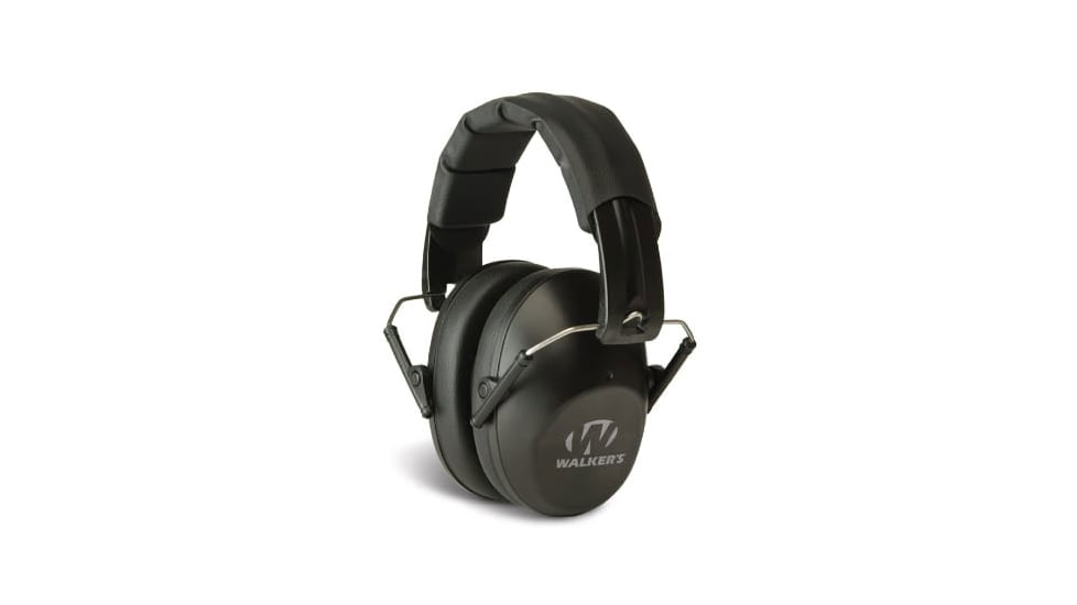 Walkers Low Profile Folding Ear Muffs, 22 dB NRR, Black, GWP-FPM1