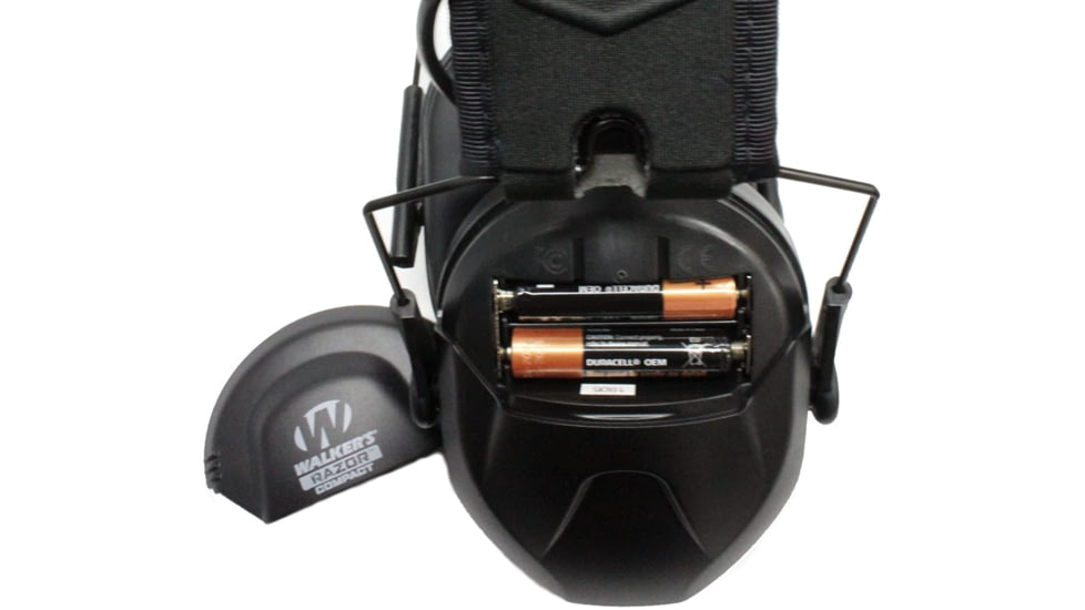 Walkers Razor Compact Electronic Youth &amp; Women Ear Muffs, 23 dB NRR, Black, GWP-CRSEM