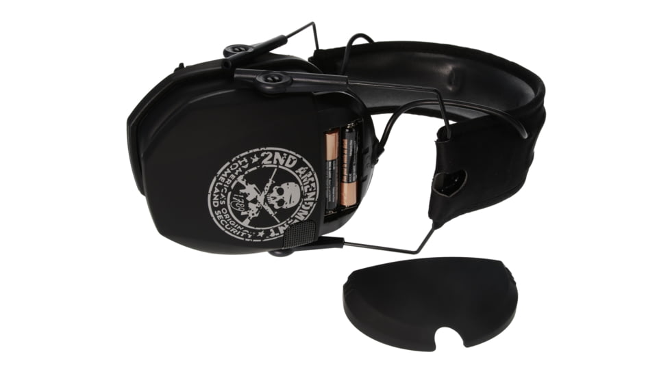 Walkers Razor Freedom Series Ear Muffs, 23 dB NRR, Black 2nd Amendment, GWP-RSEMFS-2A