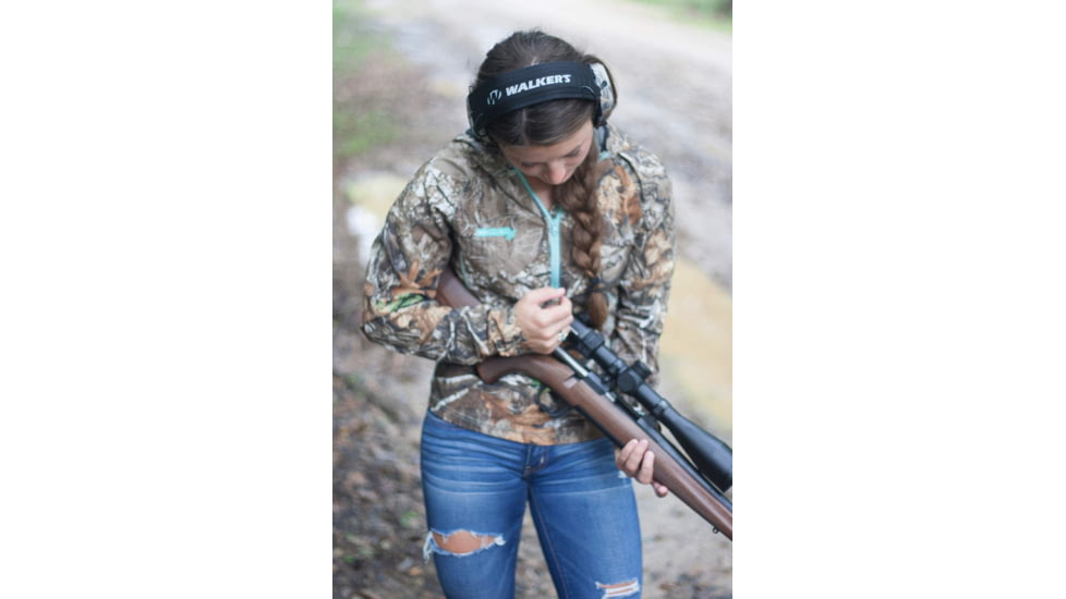 Walkers Razor Slim Electronic Quad Ear Muff, Realtree XTRA, GWP-RSEQM-CMO