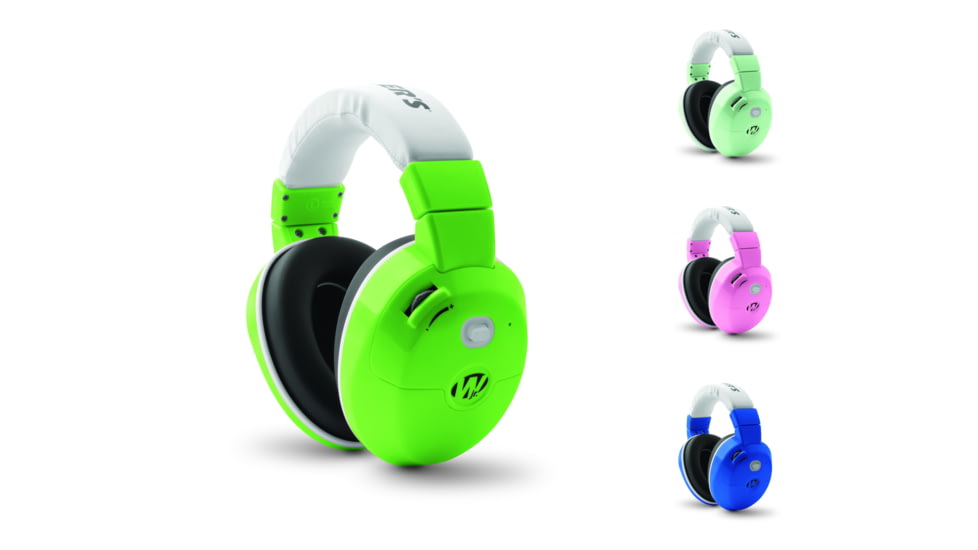 Walkers Youth Electronic Ear Muff, Green, Mint, Pink, Royal Blue