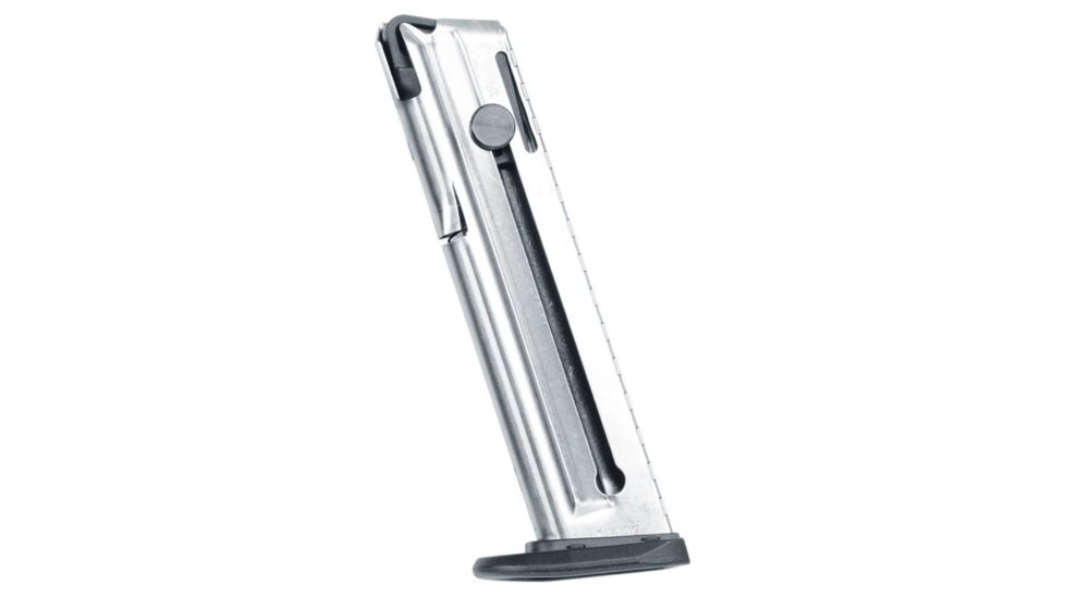 Walther PPQ .22 LR 10 Round Pistol Magazine, Nickel, 1 Pack, Steel, 51060102-10RD