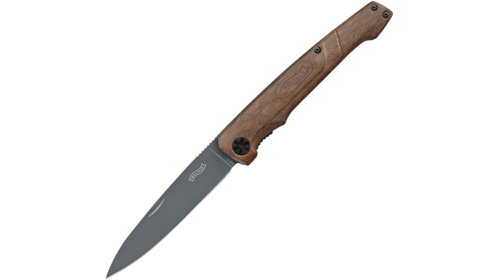 Walther BWK-1 Linerlock Walnut Folding Knife, Walnut handle, 5.0829-US