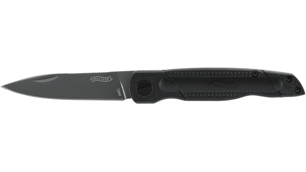 Walther CSK Folding Knife, 2.7in, 440C, Spearpoint, Polymer Rubberized Handle, 5.0849-US
