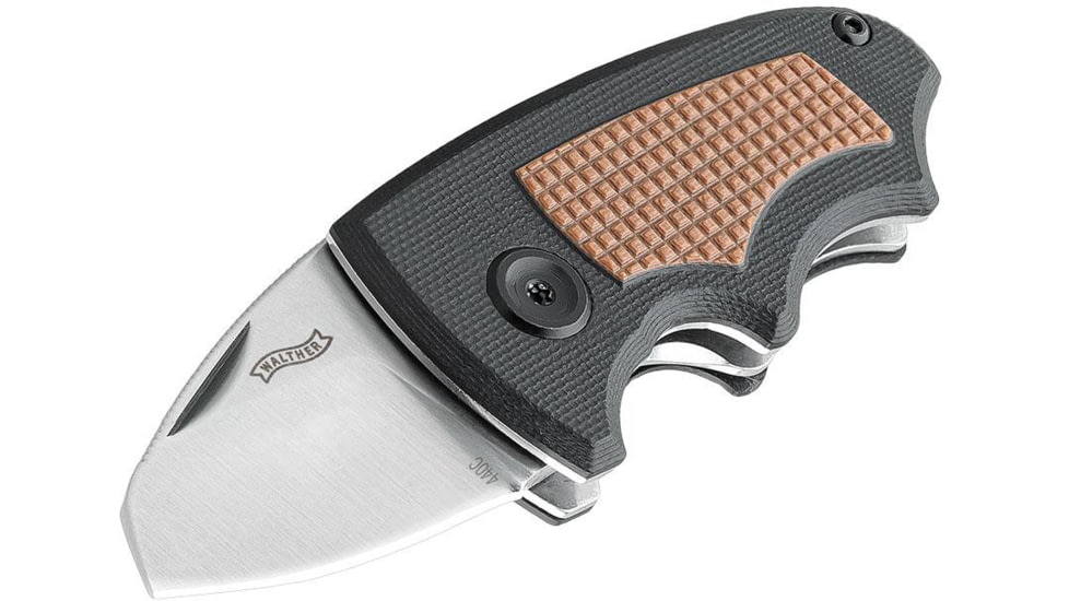Walther MK40 Folding Knife, 1.5in, 440C, Drop Point, G10 Handle, 5.0855-US