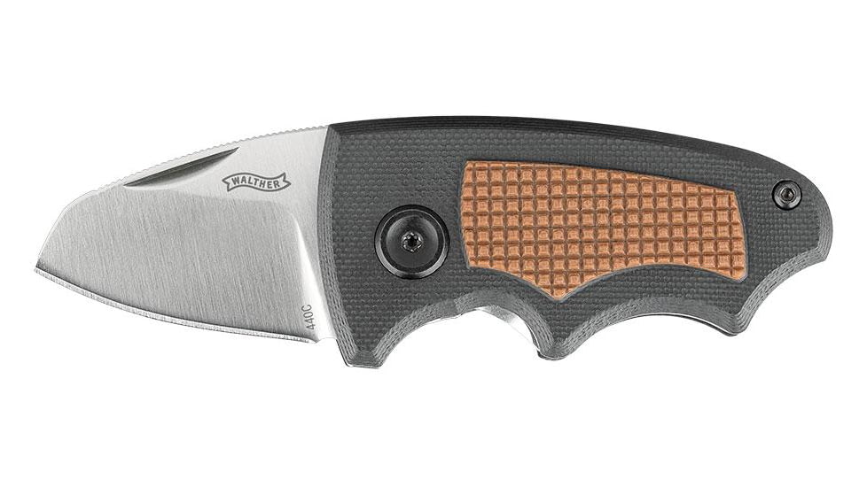Walther MK40 Folding Knife, 1.5in, 440C, Drop Point, G10 Handle, 5.0855-US