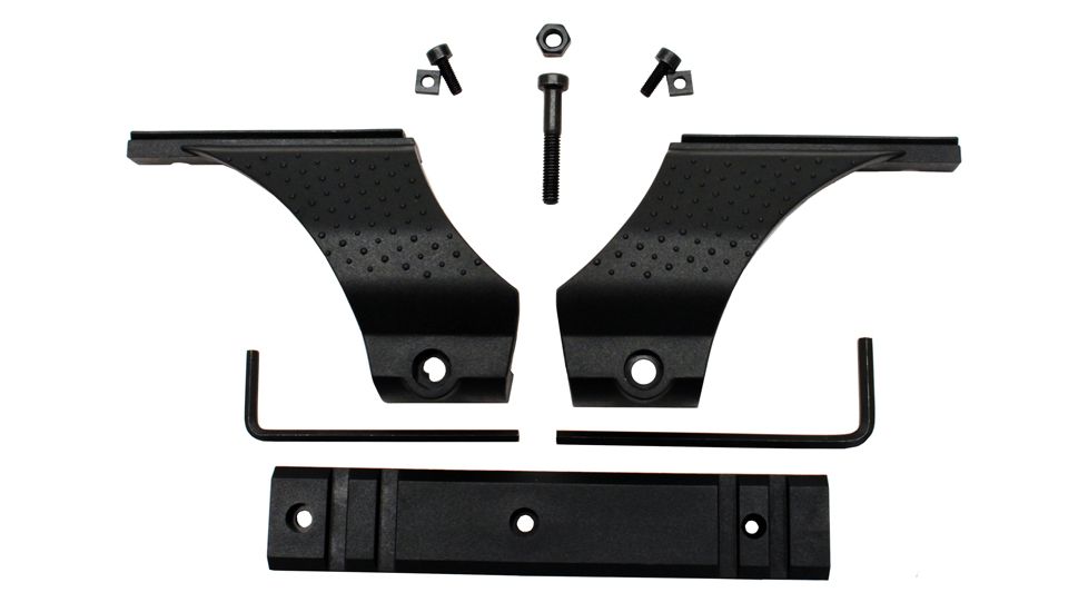 Walther Mounting Rails, Laser P22 Bridge Mount Style Black Finish, 1in. High 106781