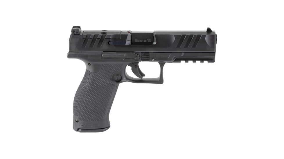 Walther PDP, Striker Fired, Semi-automatic, Polymer Frame Pistol, Full Size, 9MM, 4.5" Barrel, Black, Adjustable Rear Sight, Optics Ready, 10 Rounds, 2 Magazines, California Compliant, 2891514,