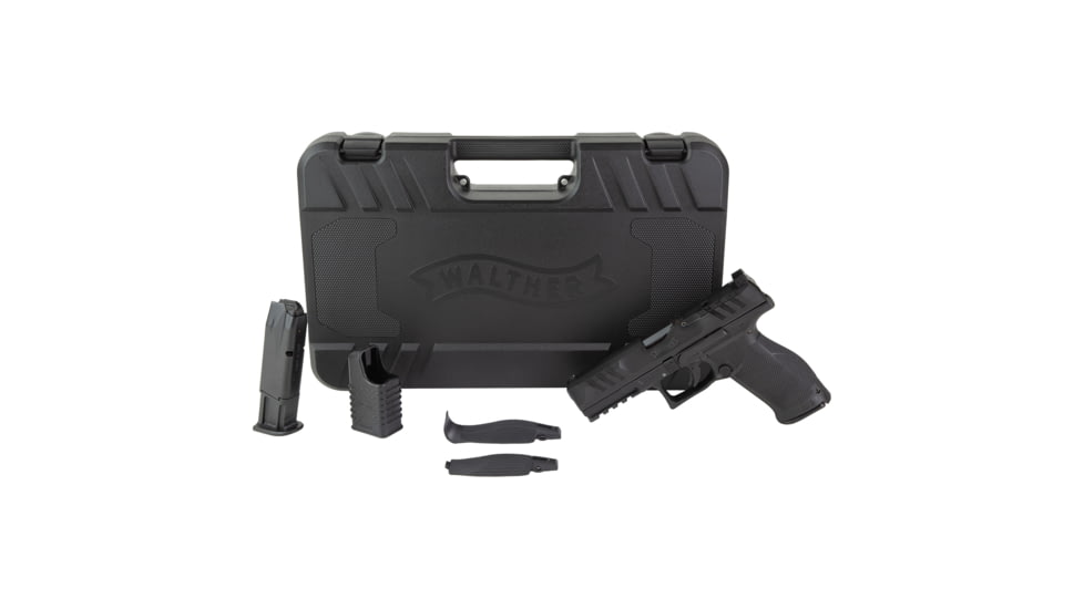 Walther PDP, Striker Fired, Semi-automatic, Polymer Frame Pistol, Full Size, 9MM, 4.5" Barrel, Black, Adjustable Rear Sight, Optics Ready, 10 Rounds, 2 Magazines, California Compliant, 2891514,