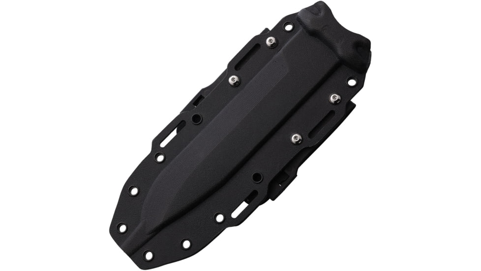 Wander Tactical Centuria Black Fixed Blade Knife, 12.5in Overall, D2 Tool Steel, 7in Black DLC Blade, Blue-Gray Sculpted Micarta Handle, Kydex Sheath, CENTURIA/BLACK