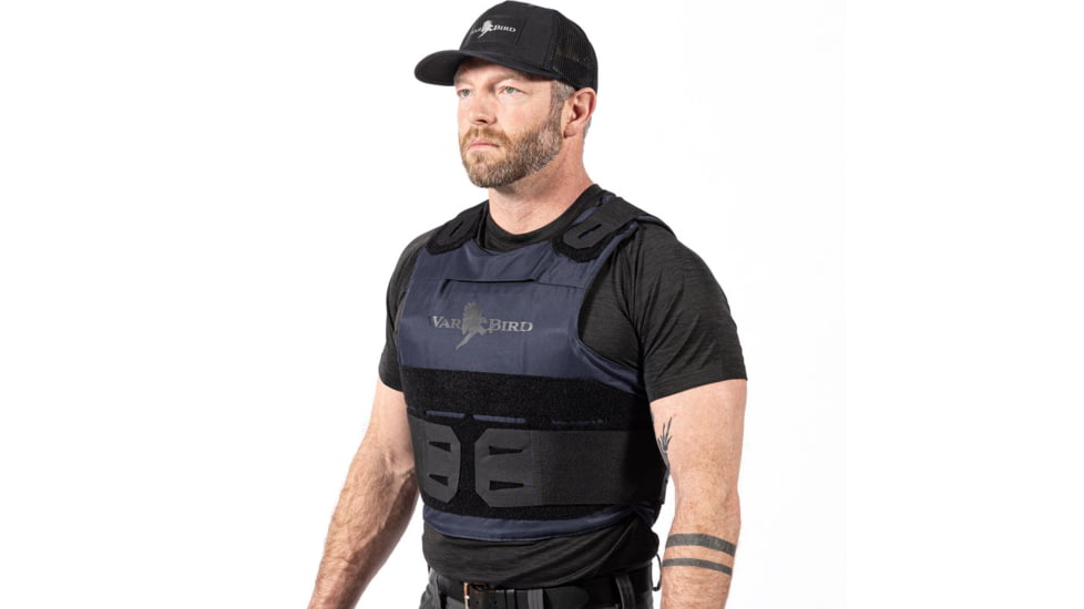 WarBird Ghost Hawk Concealable Armor System with Hoss Level IIIA Ballistics, Navy, Large/Regular, BUSLH3ALRGHN
