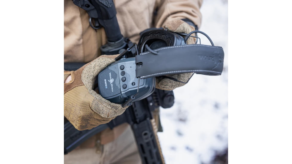 WarBird Intrepid BT-Bluetooth Rechargeable 23dB Earmuffs with Gel Ear Seals, Black, EAINBT