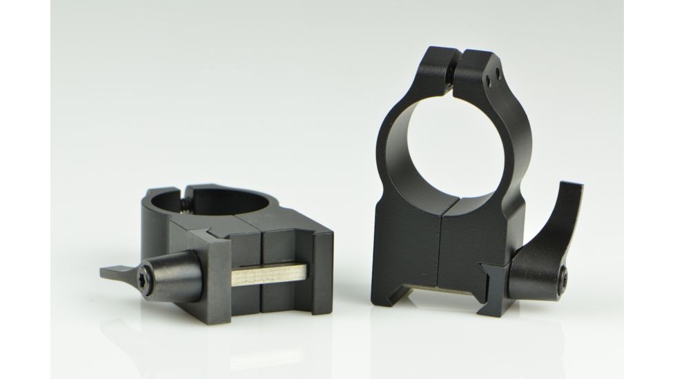 Warne Maxima Steel Rings, 1in, Weaver/Picatinny, QD, Extra High - Matte 203LM