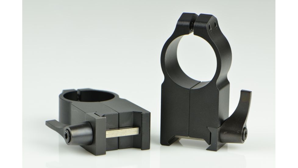 Warne Maxima Steel Rings, 1in, Weaver/Picatinny, QD, Ultra High - Matte 204LM