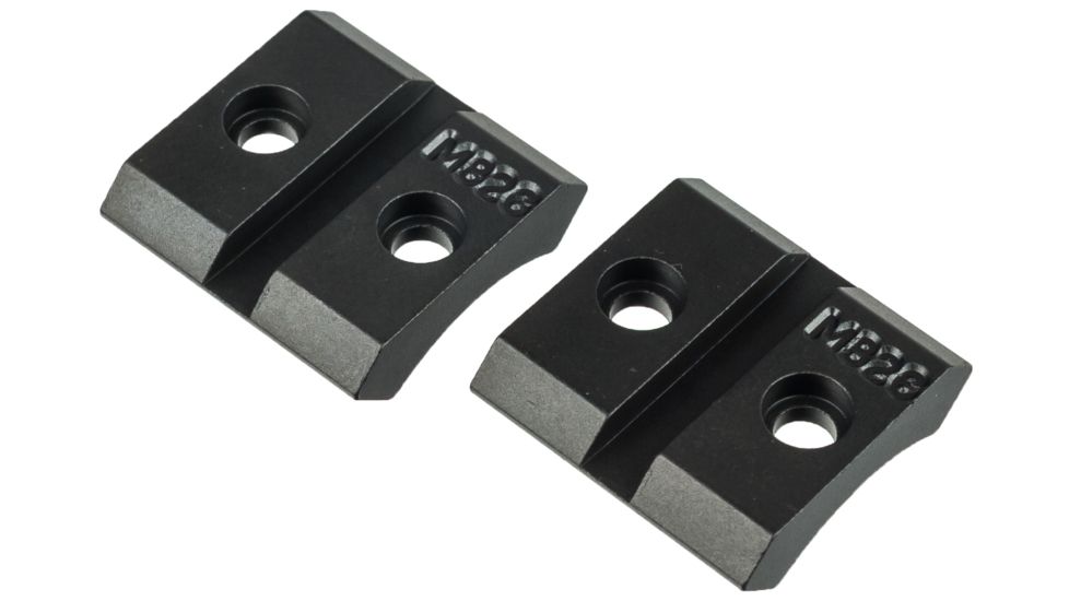 Warne 2 Pc Steel Mounting Base, Knight Disc/Revolution - Matte M826/826M