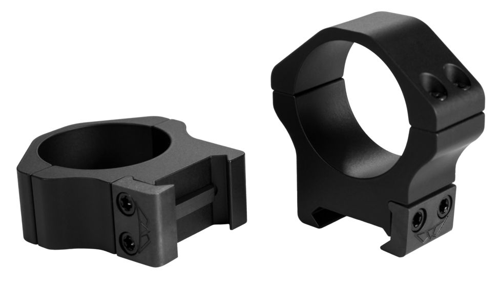 Warne 1 inch, PA, Low Matte Rings, Black, 500M
