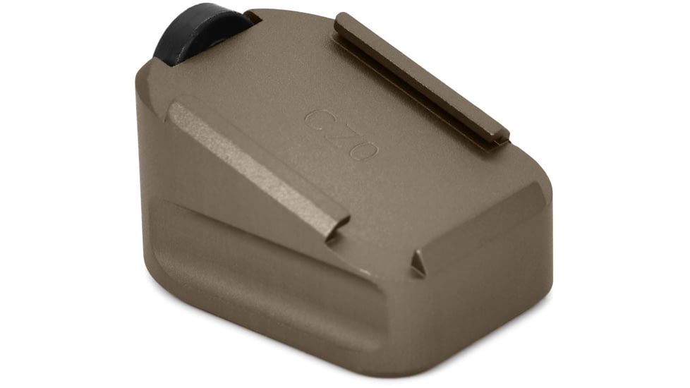 Warne CZ 75 Extended Magazine Base Pad, 9mm, 0-Round, Dark Eath, 3003-0RD