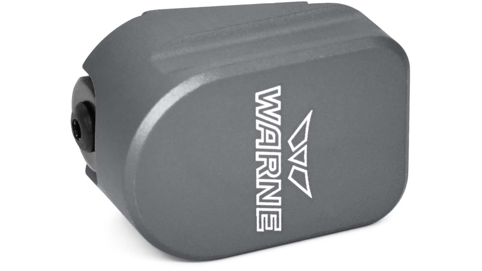 Warne CZ 75 Extended Magazine Base Pad, 9mm, 0-Round, Gray, 3004-0RD