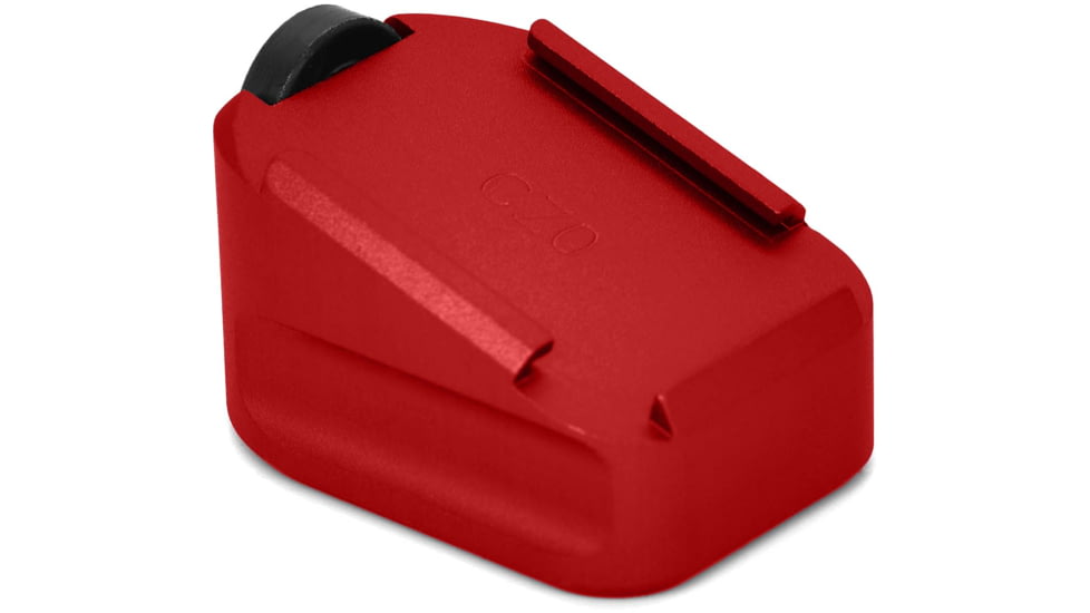 Warne CZ 75 Extended Magazine Base Pad, 9mm, 0-Round, Red, 3005-0RD