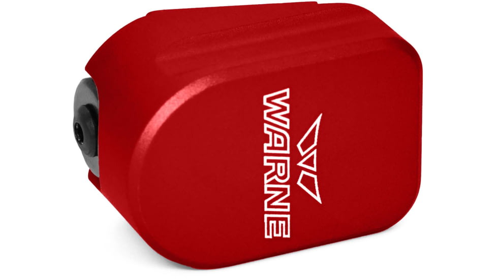 Warne CZ 75 Extended Magazine Base Pad, 9mm, 0-Round, Red, 3005-0RD