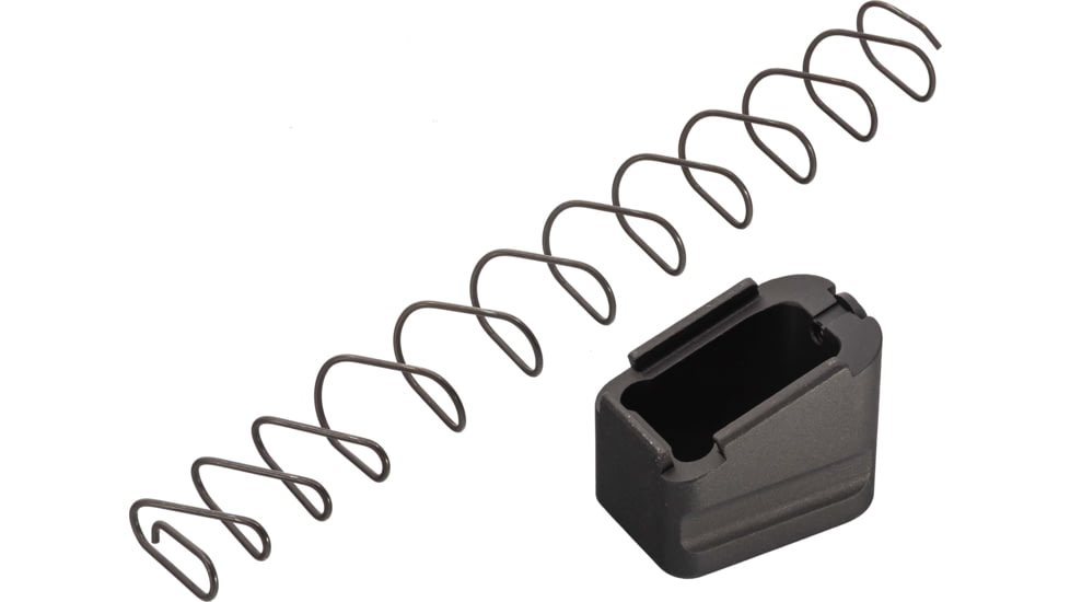 Warne Glock 17/22 PMAG Magazine Extension, Capacity +5/9mm, Black, 3151