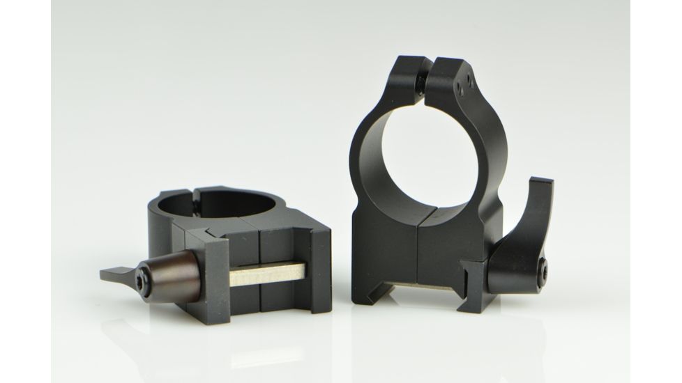 Warne Maxima Steel Rings, 1in, Weaver/Picatinny, QD, High - Matte 202LM