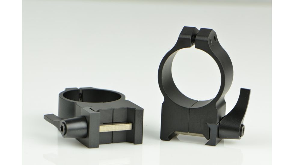 Warne Maxima Steel Rings, 30mm, Weaver/Picatinny, QD, High - Matte 215LM
