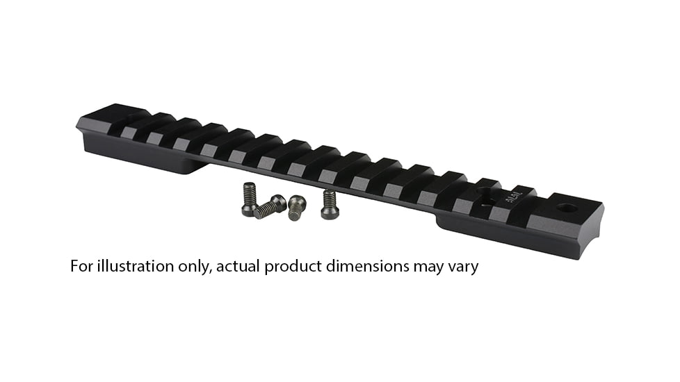 Warne Mountain Tech Tactical Rail for Savage, Short Action, 20MOA, 8-40 Screws, Black, 7664-20MOA