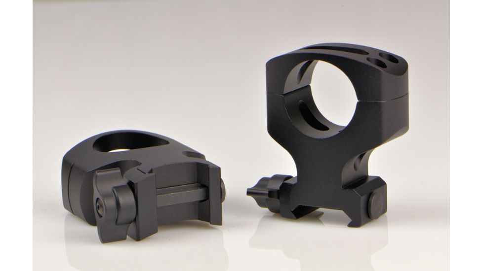 Warne MSR Flat Top Quick Detach 2 Piece Rings, Ultra High, 1 Inch Diameter, Black, A404LM