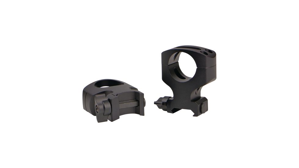 Warne MSR Flat Top Quick Detach 2 Piece Rings, Ultra High, 1 Inch Diameter, Black, A404LM