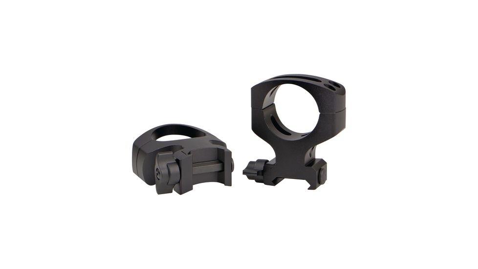 Warne MSR Flat Top Quick Detach 2 Piece Rings,Ultra High, 30mm Diameter, Black, A417LM