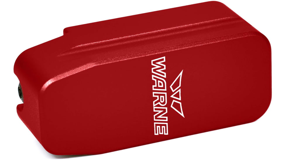 Warne P-Mag 556 Extended Magazine Base Pad, 5-Round, Red, 5005-5RD
